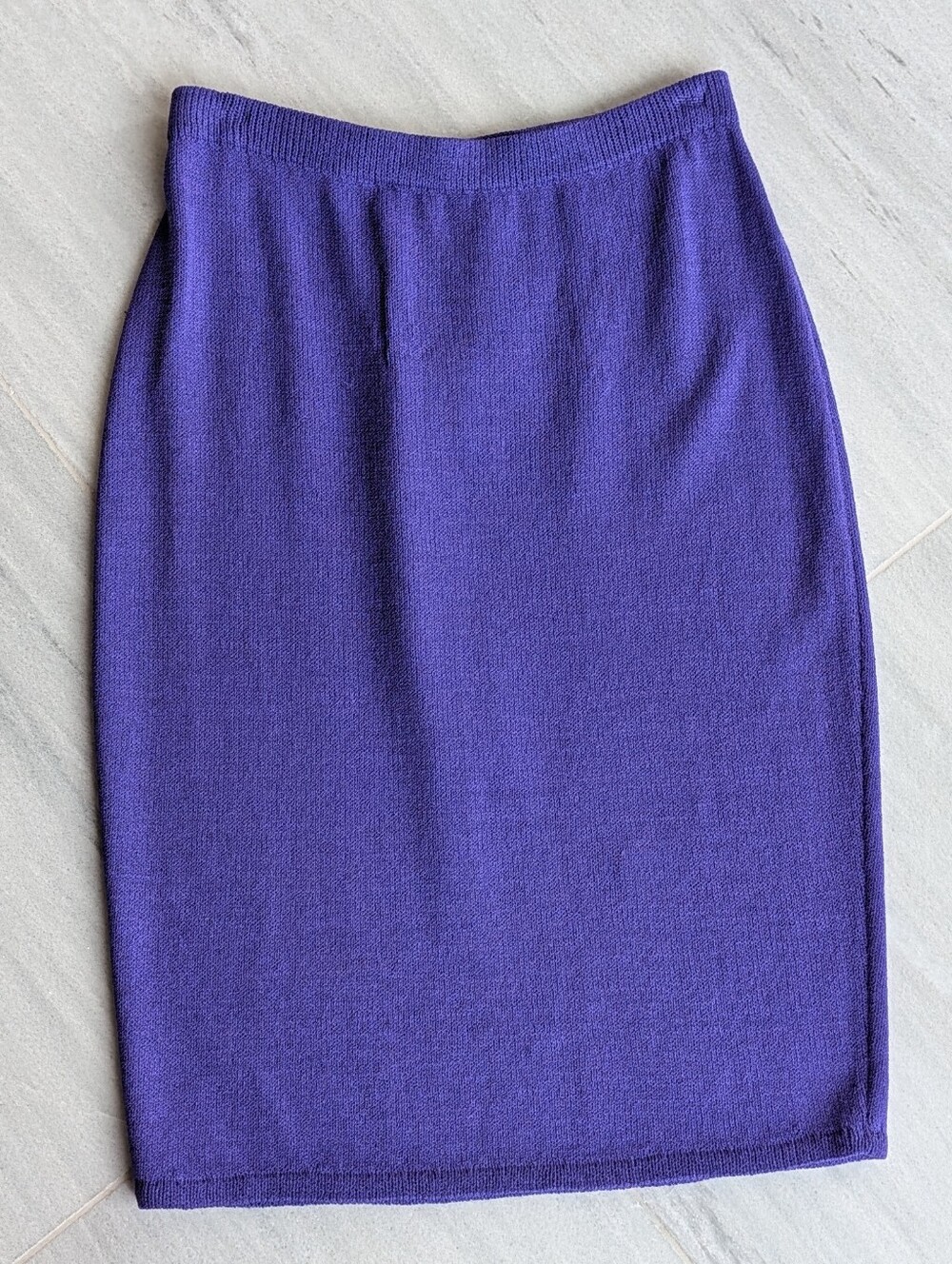 vintage ST. JOHN purple knit pencil skirt S